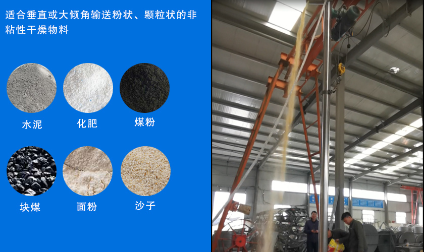垂直立式螺旋輸送機應用